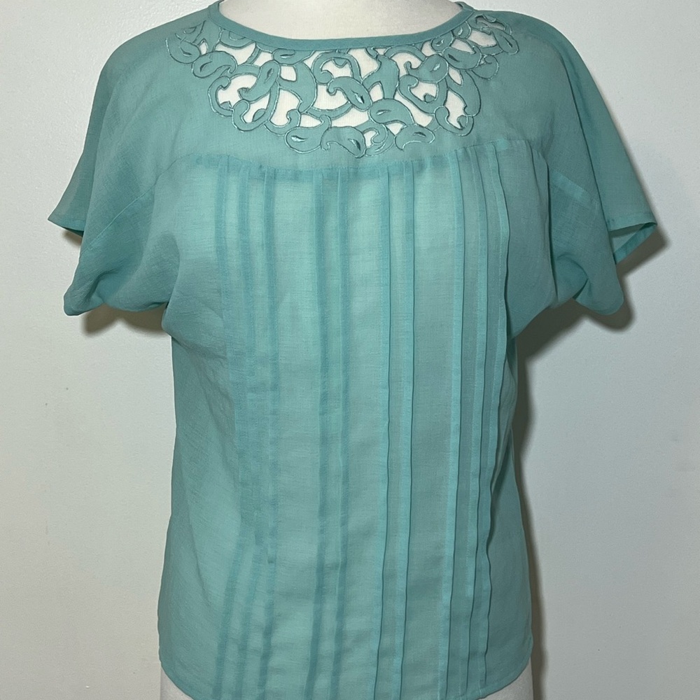 Vintage faux pleated Women's Top